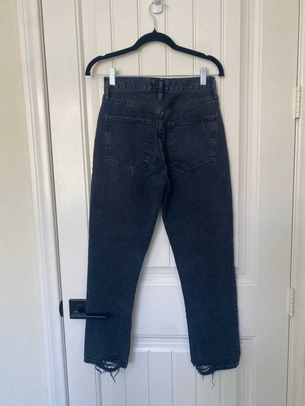 AGOLDE | Riley High Rise Straight Jean in Contraband - Picture 8 of 13